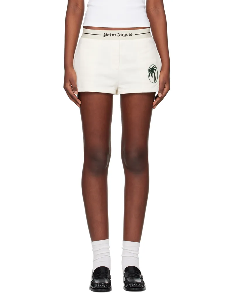 Palm Angels Off-White Oval Palm Sweat Shorts Off