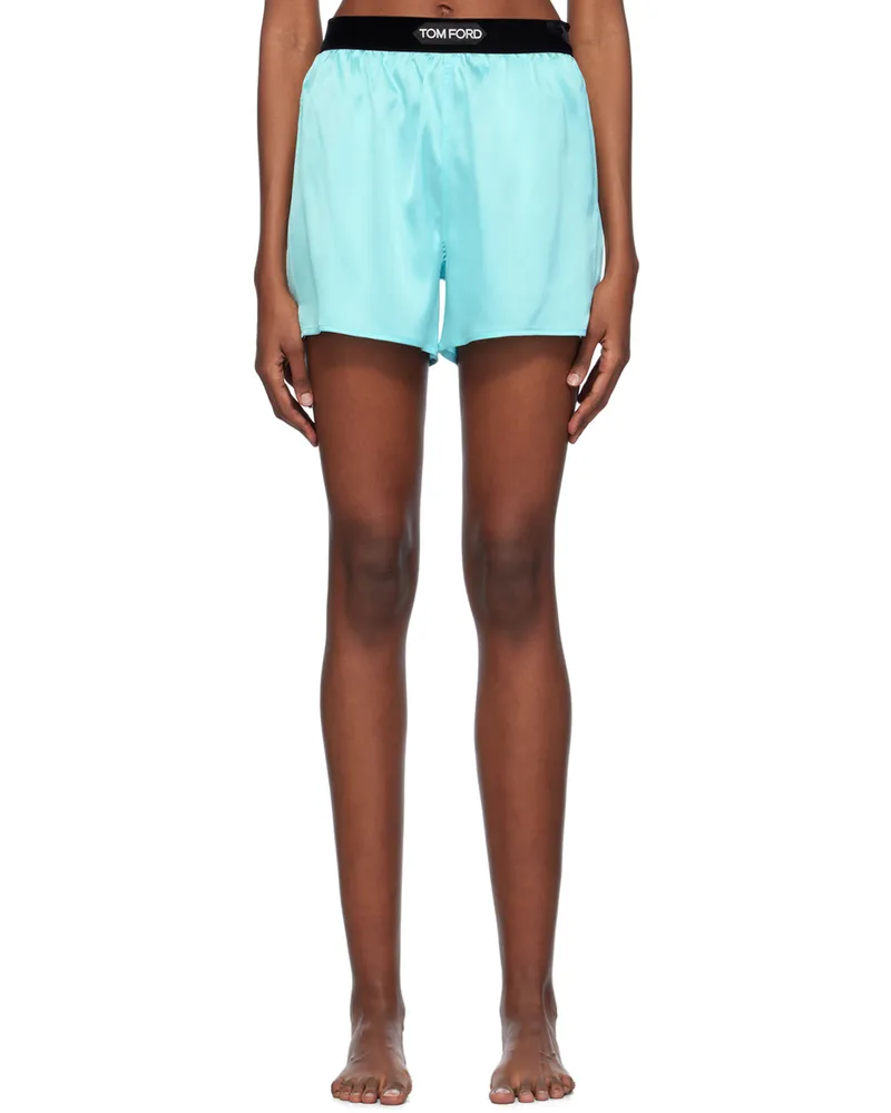 Tom Ford Blue Patch Shorts Hb018