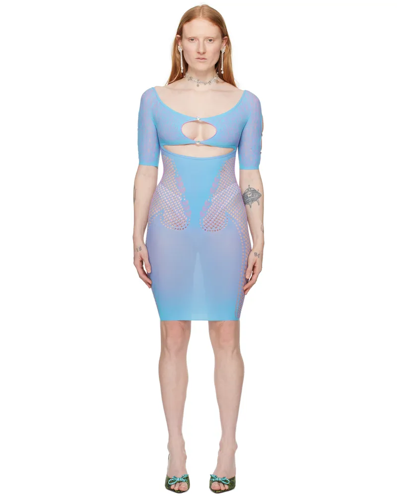 Poster Girl Blue Archer Minidress Crypto