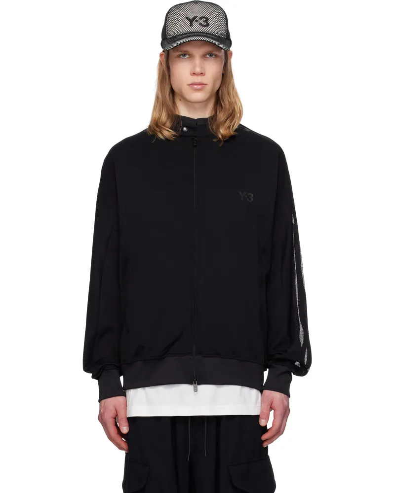 Y-3 Black 3 Stripes Jacket Black