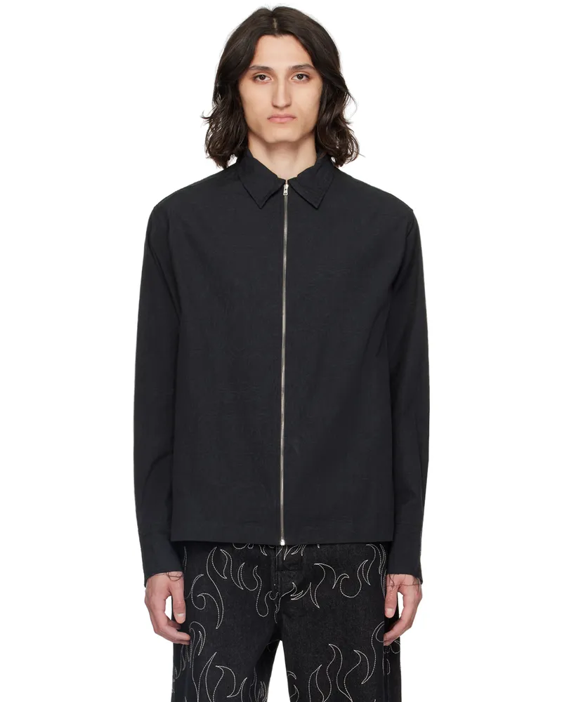 AIREI Black Zip Jacket Black