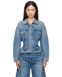 Citizens of humanity Blue Leela Belted Denim Jacket Cabazon