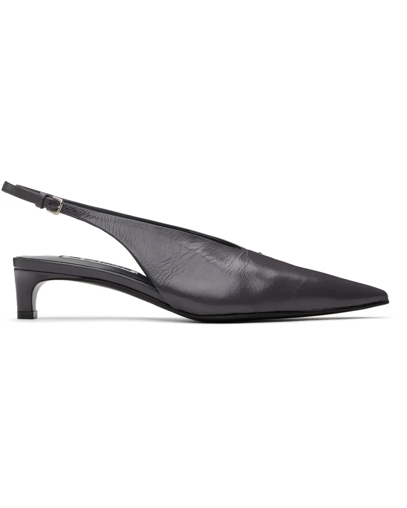 Jil Sander Gray Slingback Heels 023