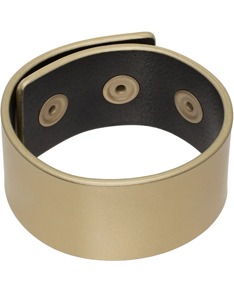 Rick Owens Gold Hollywood Anthem Cuff Bracelet 02
