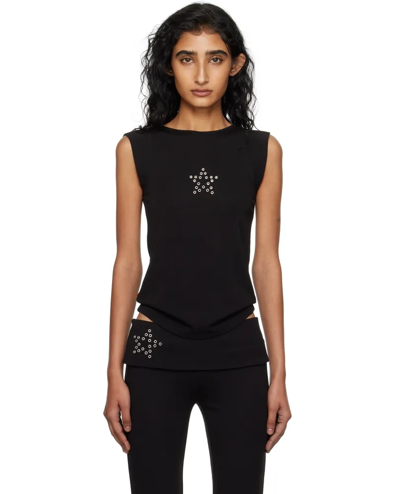 Miaou Black Lucia Tank Top Stud