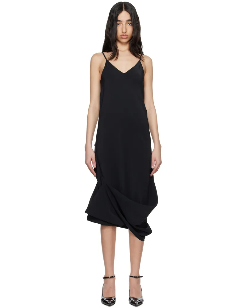 Maison Margiela Black Silk Maxi Dress 900