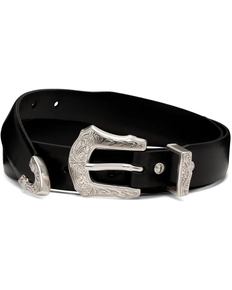 Toga Black Metal Buckle Belt 26