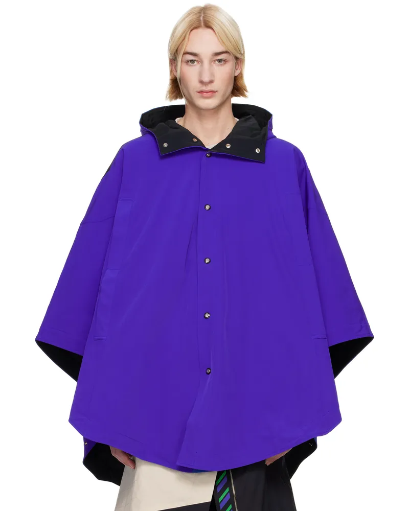 Asics NOVALIS Blue Heveanoid Cape Reversible Jacket Asics