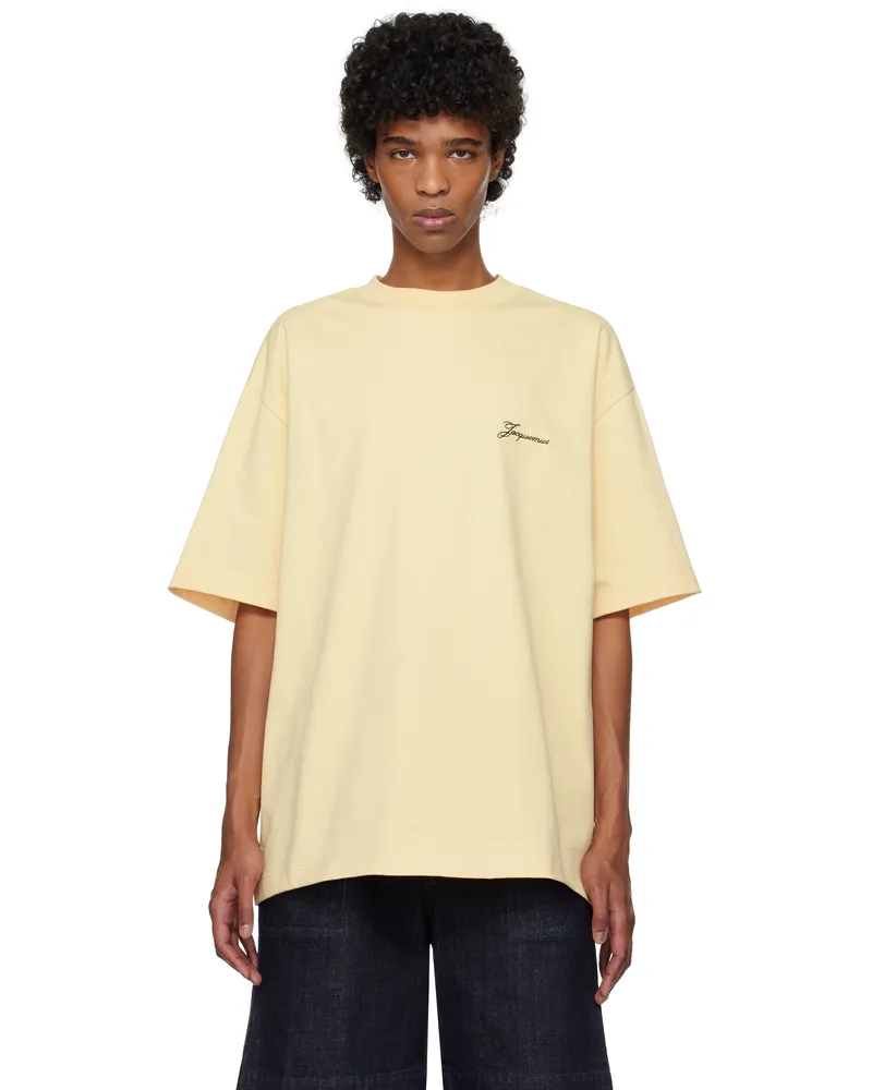 Jacquemus Yellow 'The Haltères' T-shirt 1jg