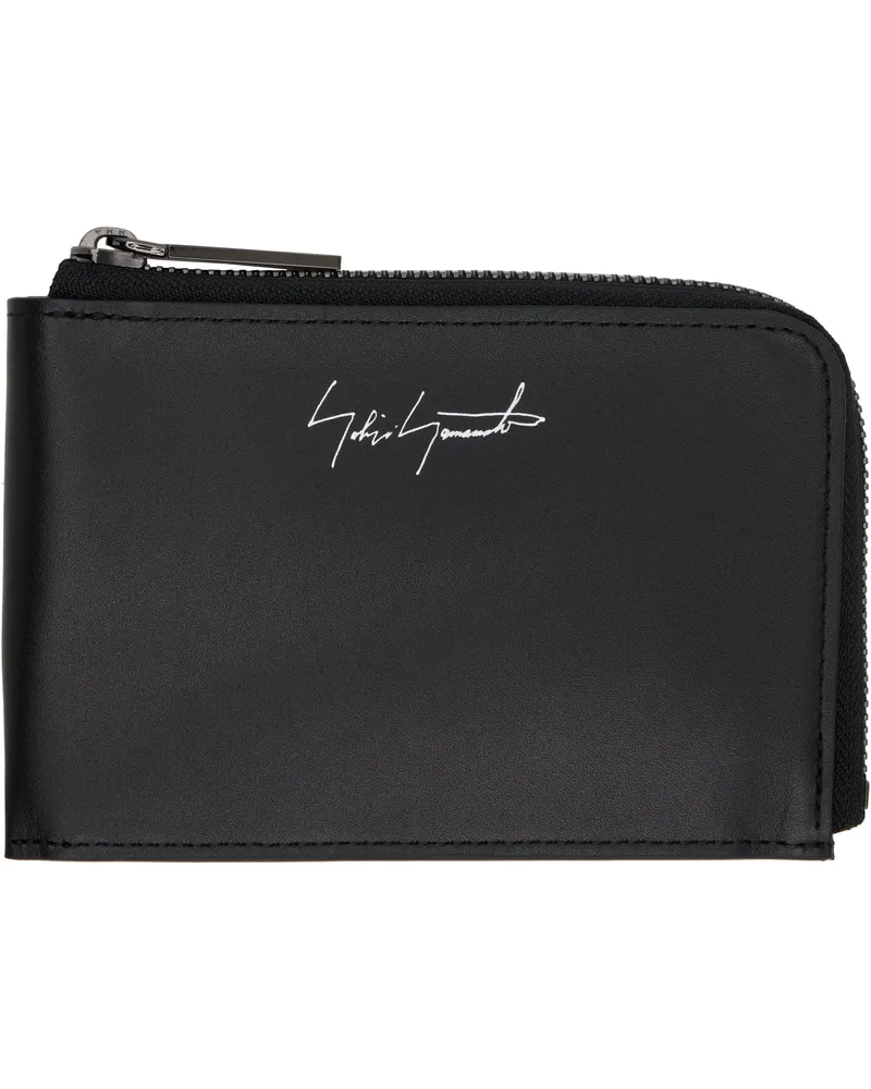 Yohji Yamamoto Black Plain Wallet 1