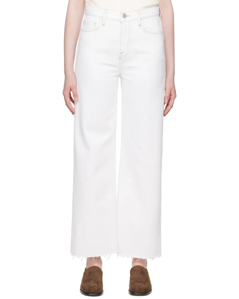 Frame Denim White 'Le Jane' Jeans Natural