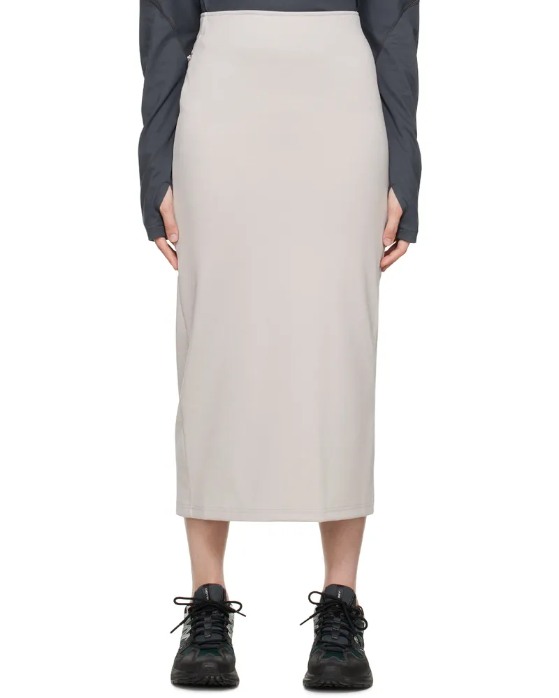 Post Archive Faction Beige 5.0 Center Midi Skirt 21741866