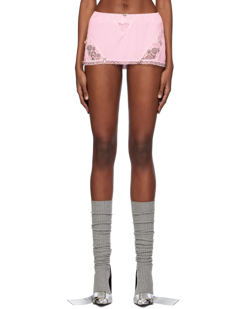 pushBUTTON Pink High Waisted Skort Pink