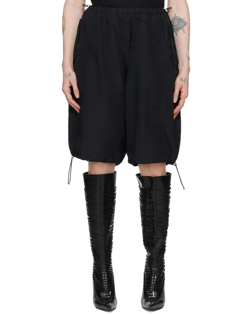 MISBHV Black Drawstring Shorts Black