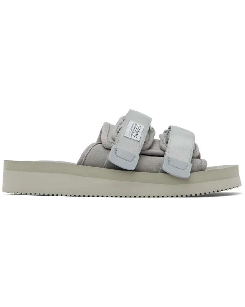SUICOKE Gray Moto-VS Sandals Gray
