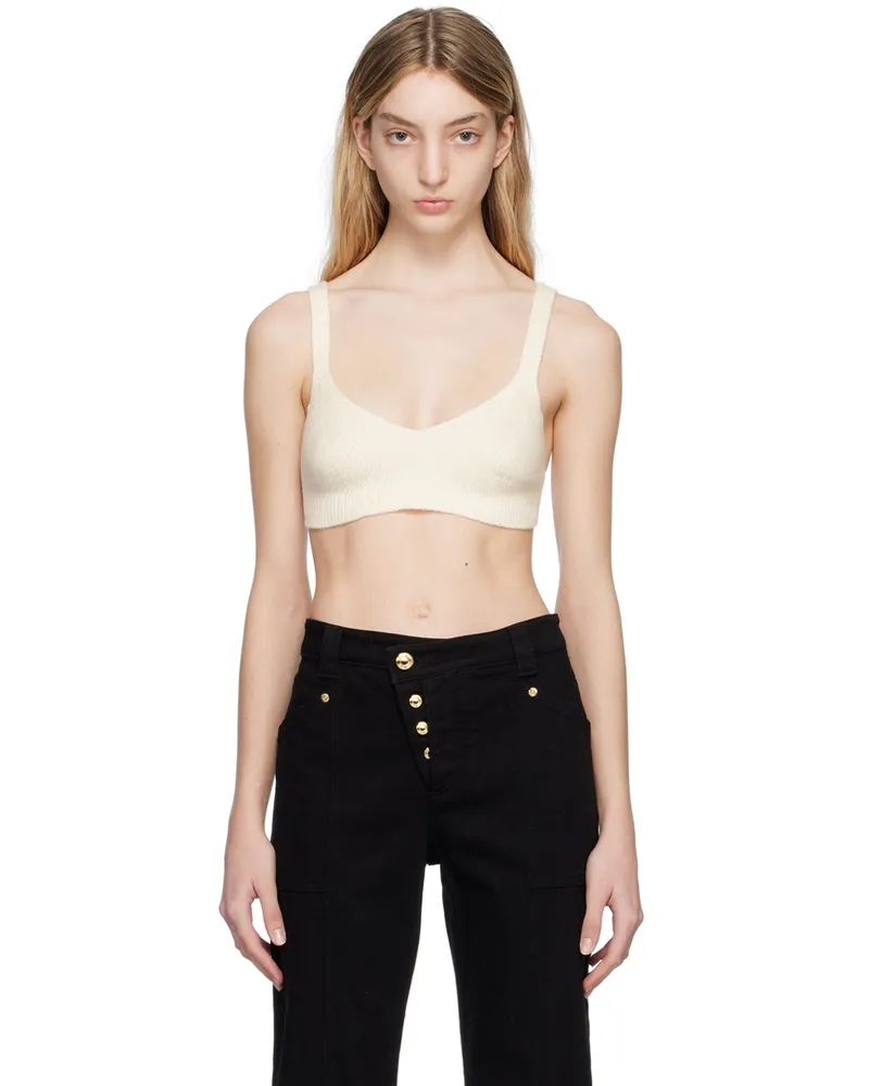 Tom Ford White V-Neck Bra Aw003