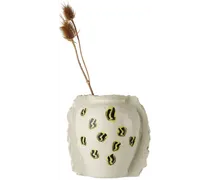 Off-White Multi Smiley Face Vase