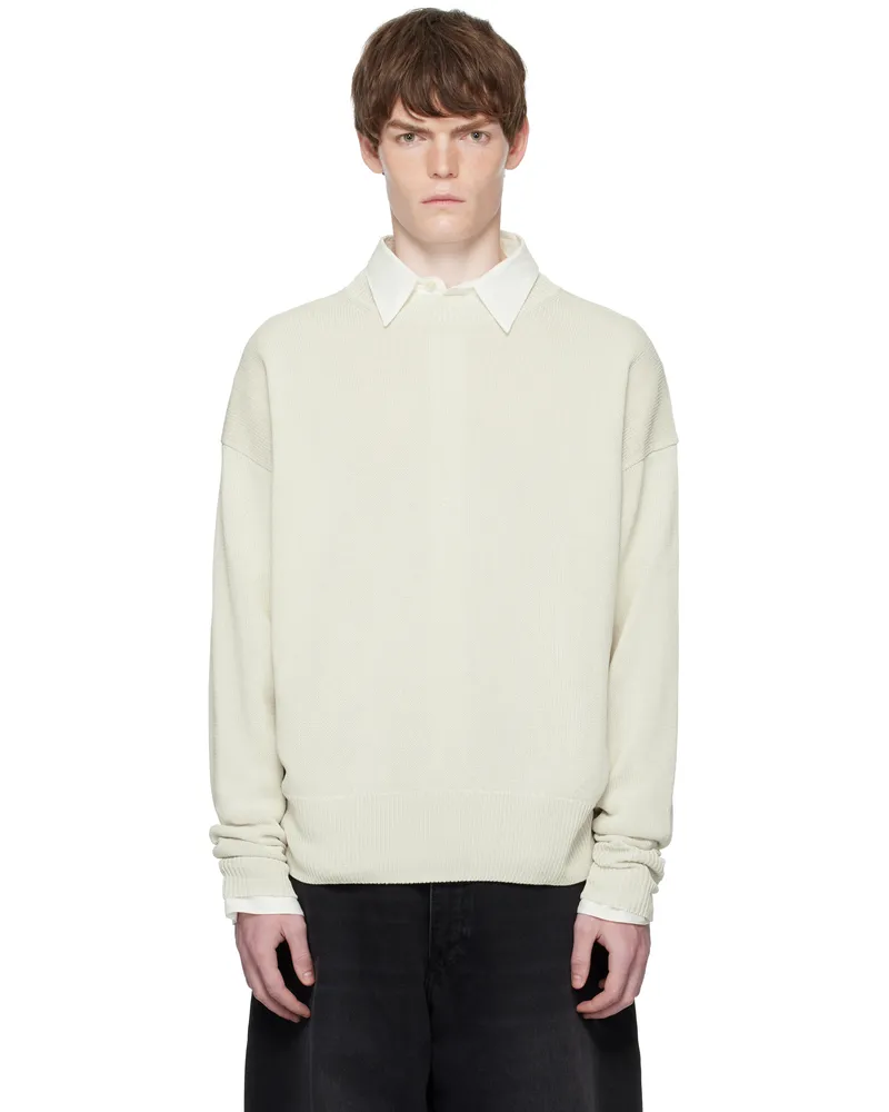 Studio Nicholson Gray Kami Sweater Ice