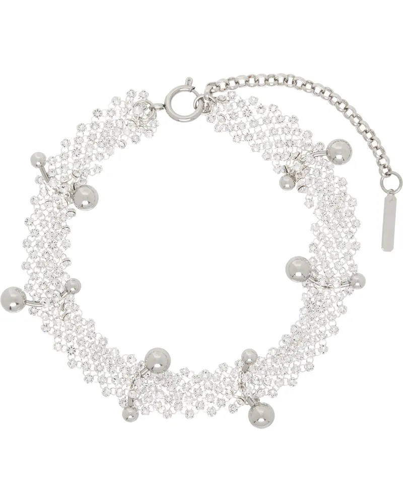 Justine Clenquet Silver Faye Choker Palladium