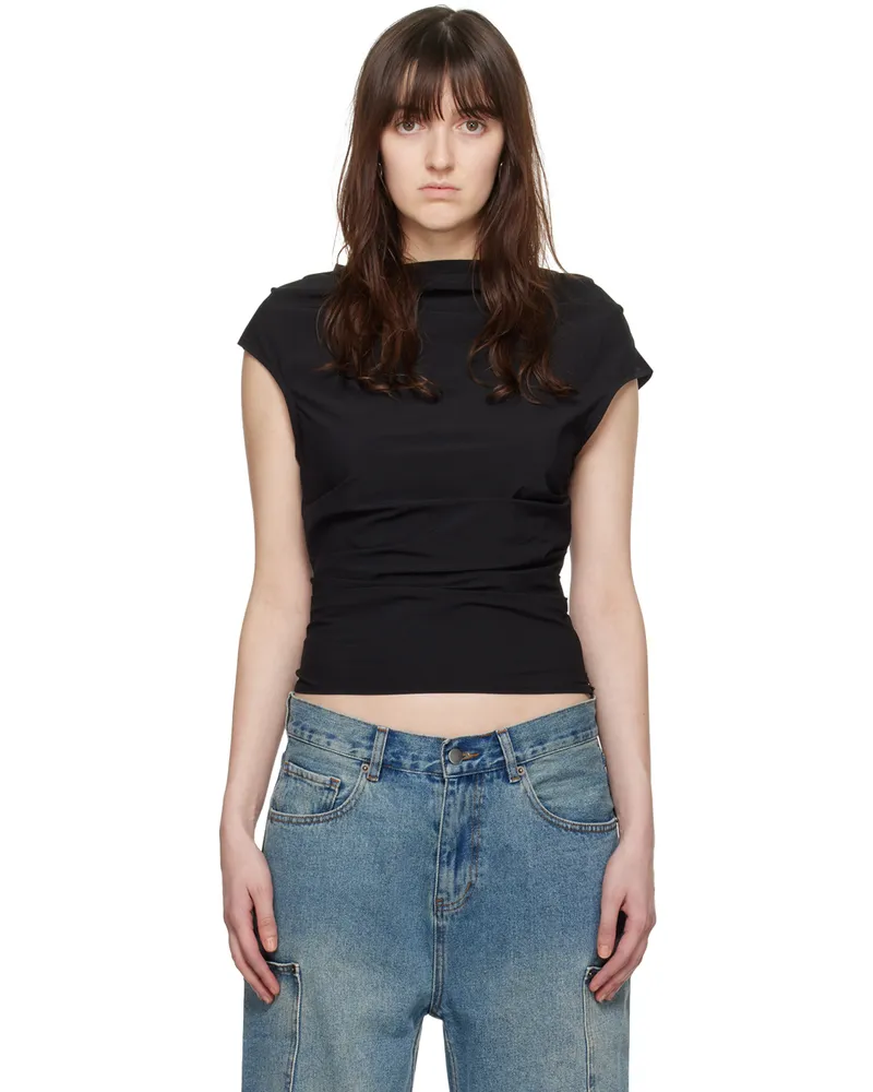 Wynn Hamlyn Black Rina Tank Top Black
