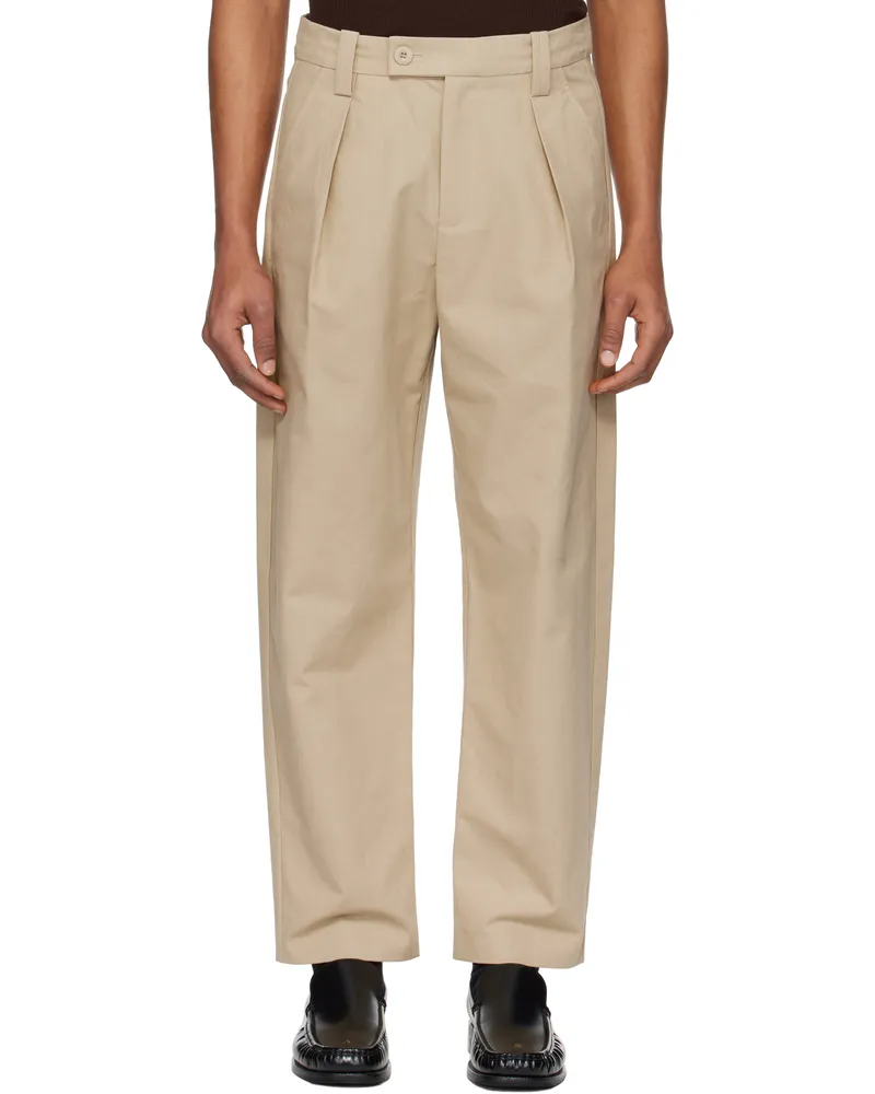A.P.C. Beige Renato Trousers Baa