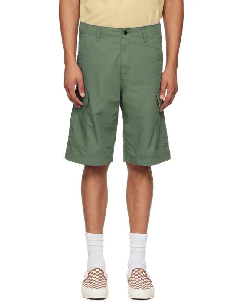 Carhartt WIP Green Regular Cargo Shorts 02