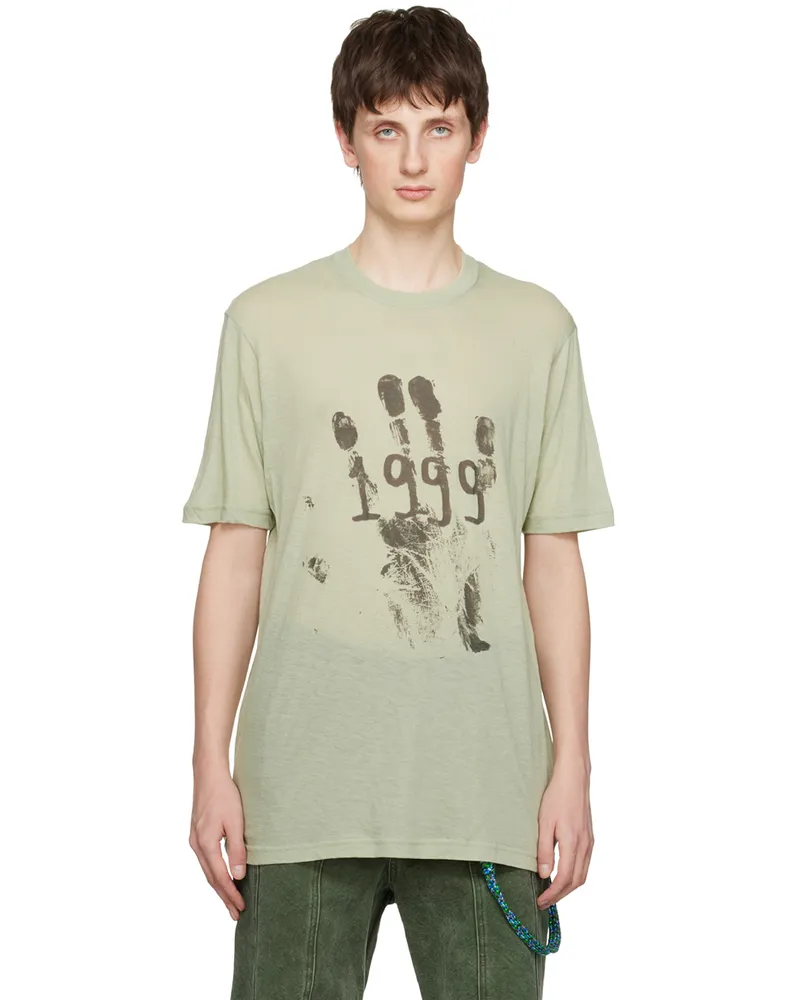 Song For The Mute Green 1999 Hand T-Shirt Sage