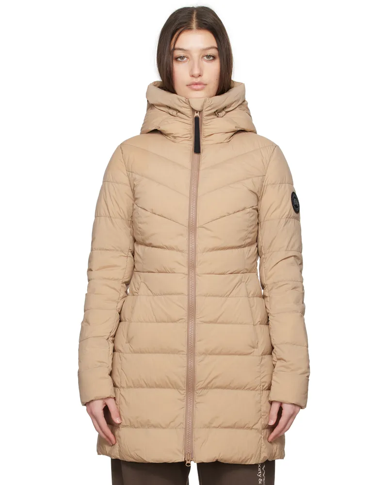Canada Goose Tan 'Black Label' Clair Down Coat 1483