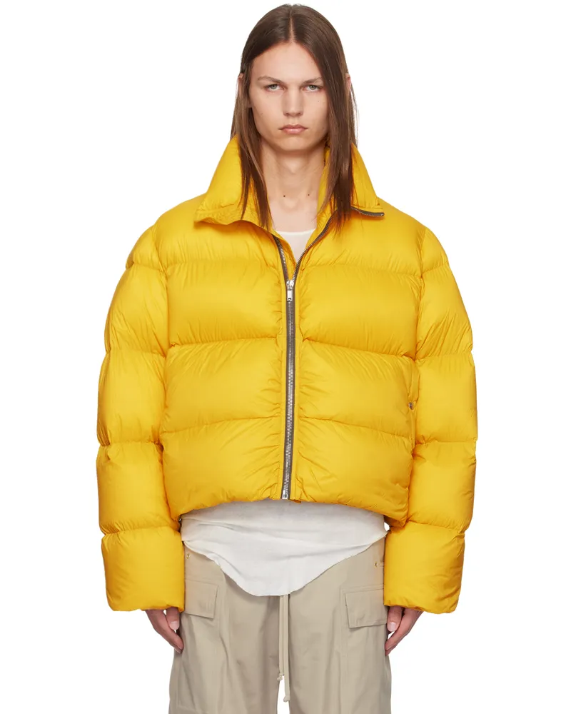 Rick Owens Yellow Turtle Down Jacket 12