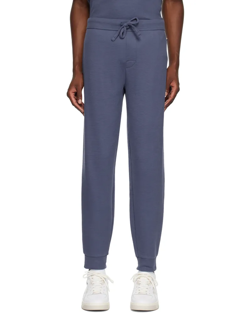 HUGO BOSS Navy Embroidered Logo Sweatpants Navy