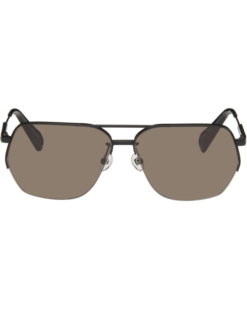 Jacquemus Black 'Les lunettes Aviador' Sunglasses Black