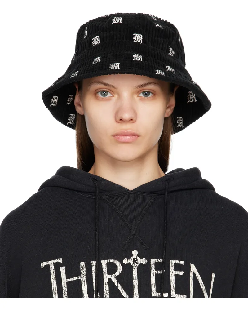 R13 Black Allover Cap Black