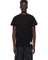 Jil Sander Three-Pack Black T-Shirts Black