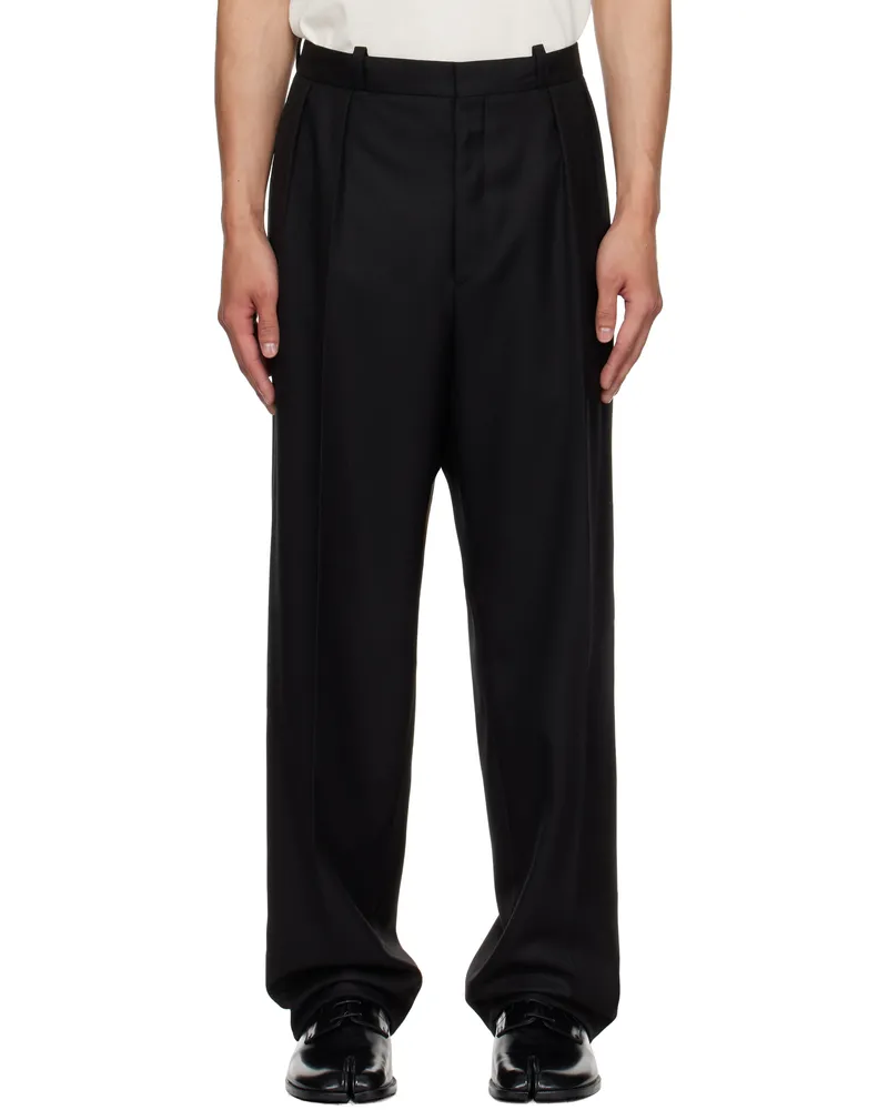Maison Margiela Black Virgin Wool Trousers 900