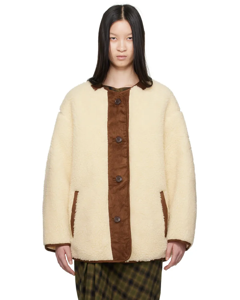 Étoile Isabel Marant Off-White Memma Reversible Coat 23ec