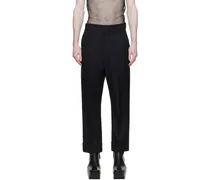 Black Slim-Fit Trousers