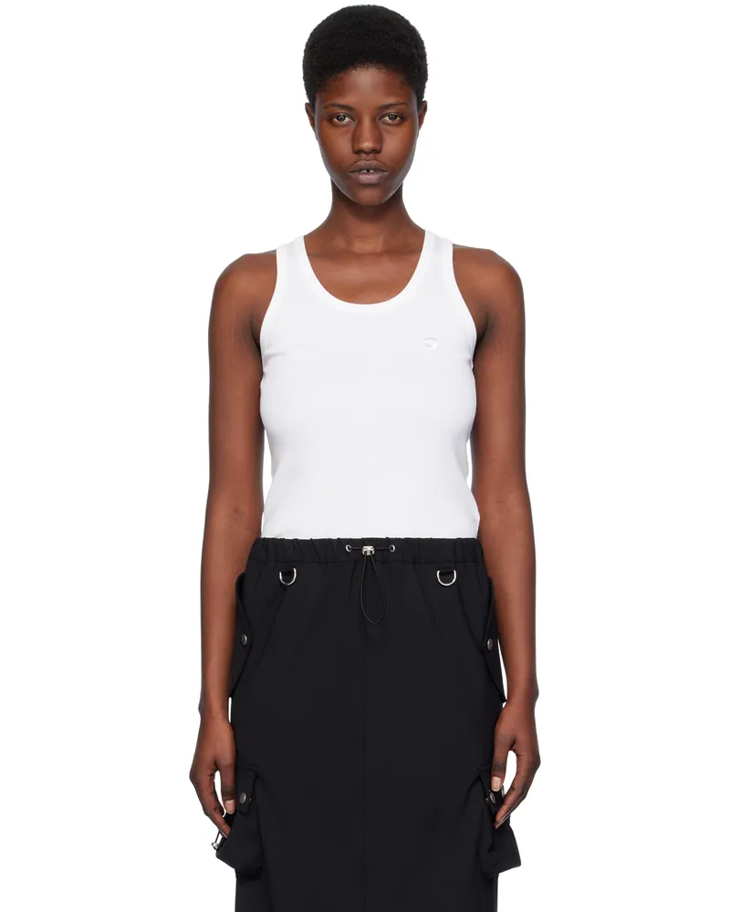 COPERNI White Embroidered Tank Top Optwht