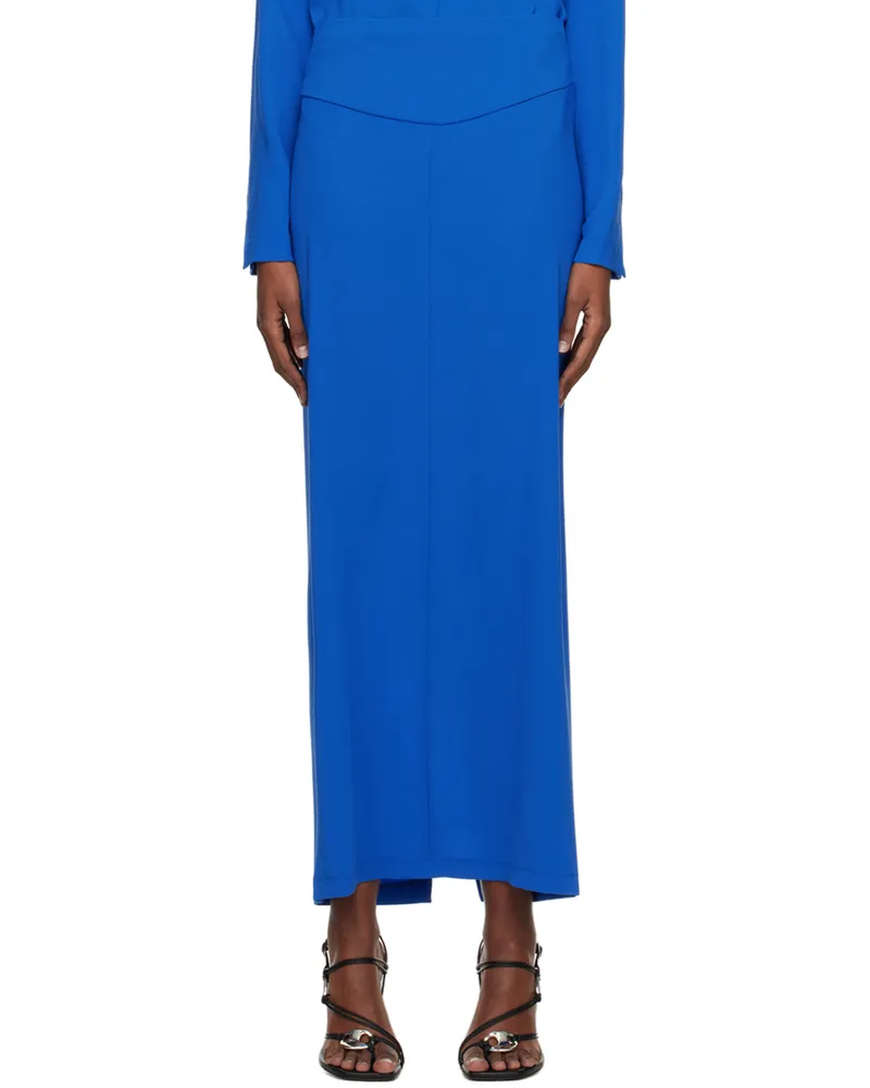 Paris Georgia SSENSE Work Capsule – Blue Staple Maxi Skirt Blue
