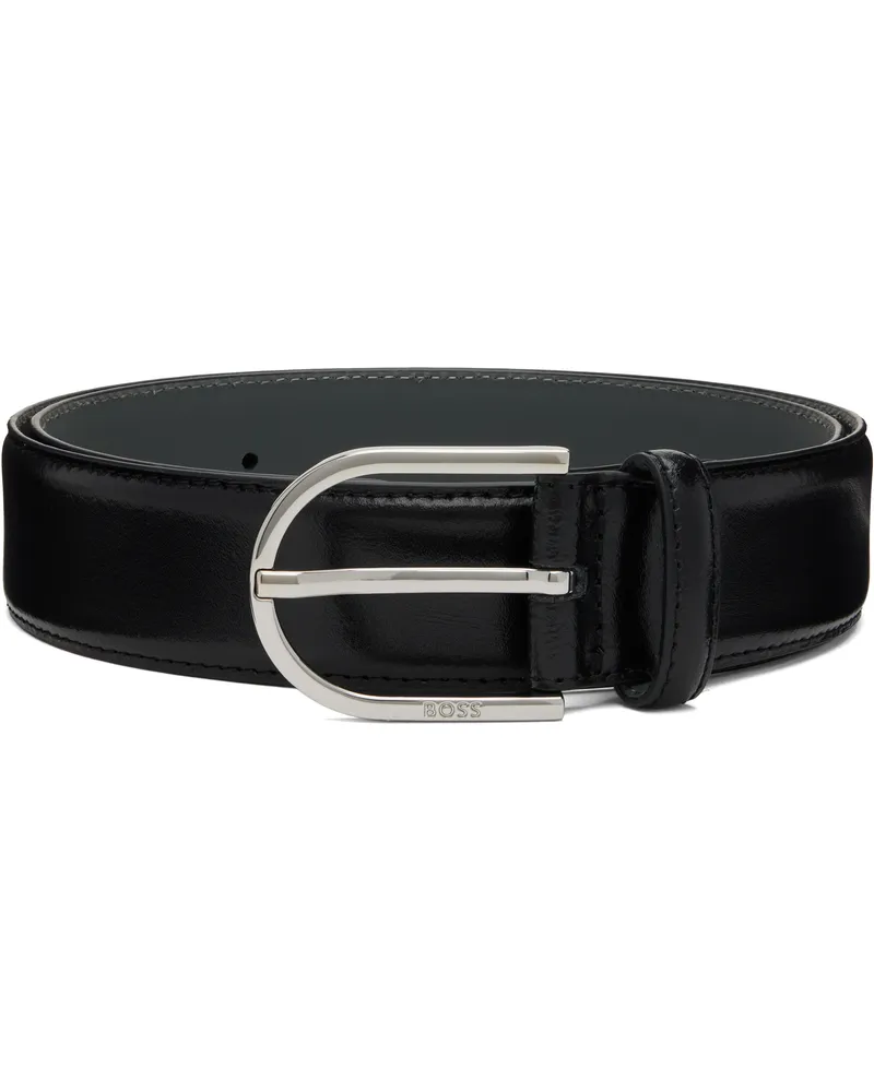 HUGO BOSS Black Leather Belt 001-black