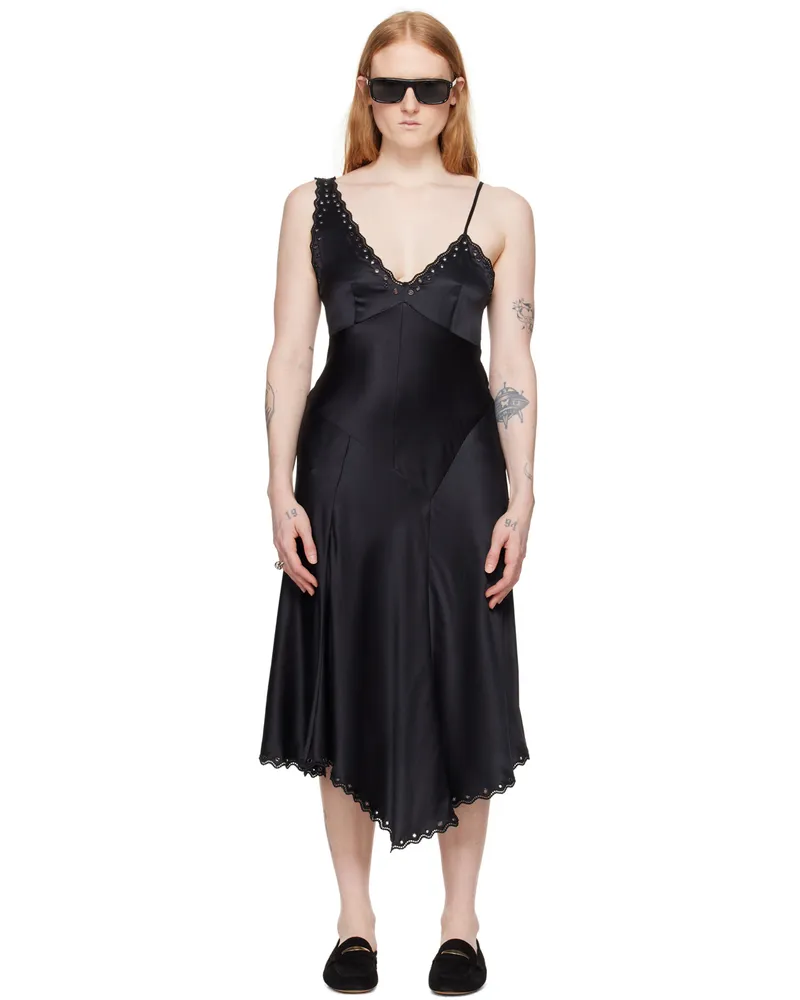 Isabel Marant Black Ayrich Midi Dress 01bk