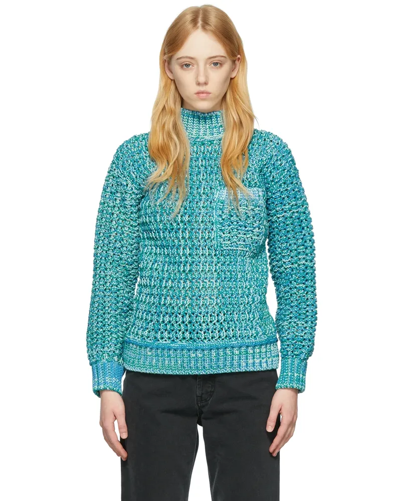 AMBUSH Blue & Green Cotton Turtleneck Blithe