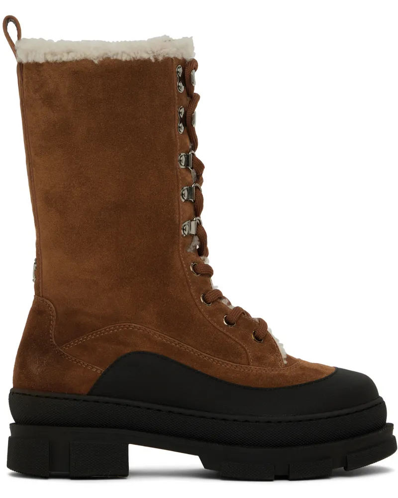 Jimmy Choo Tan Aldea Boots Tan