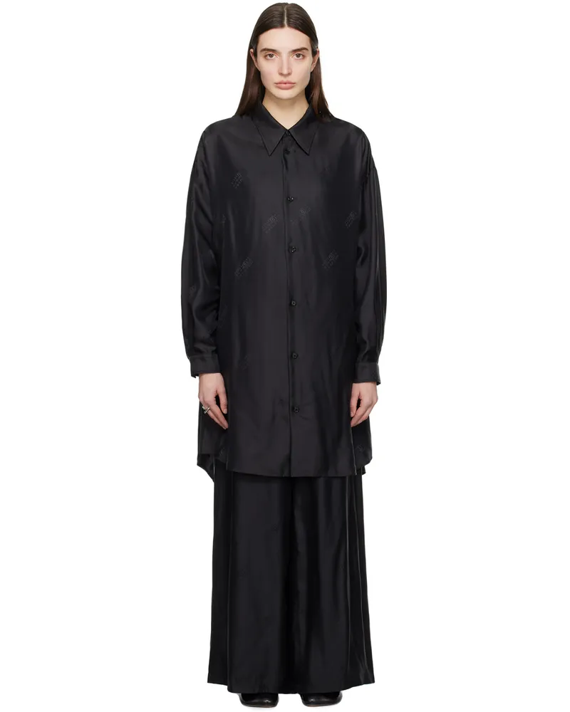 Maison Margiela Black Button-Up Dress 900j