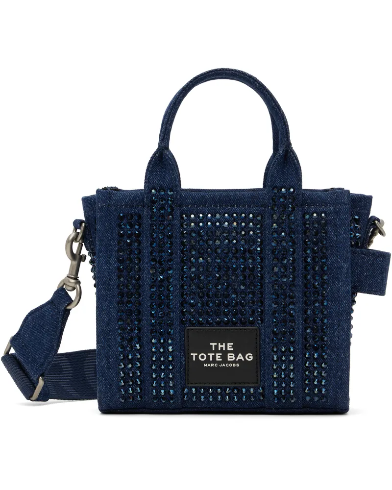 Marc Jacobs Blue 'The Crystal Denim Crossbody' Tote 475