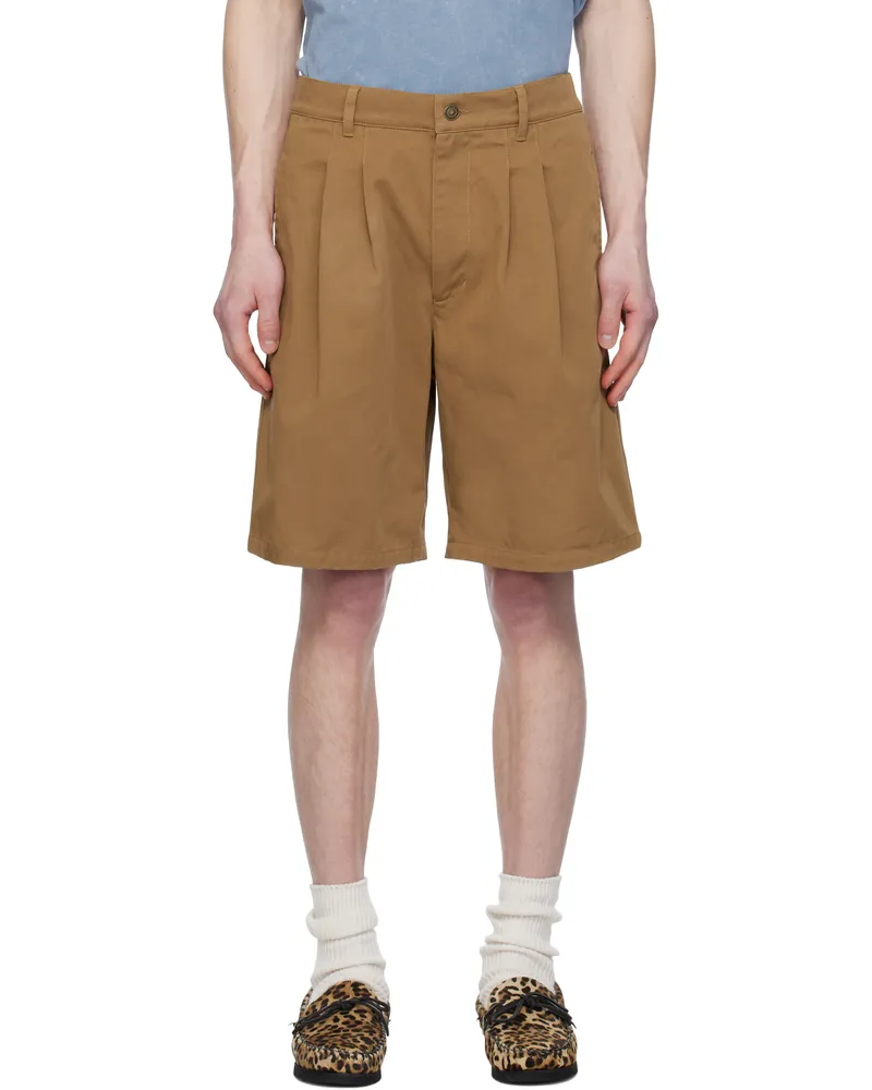 Isabel Marant Tan Kostino Shorts Toffee