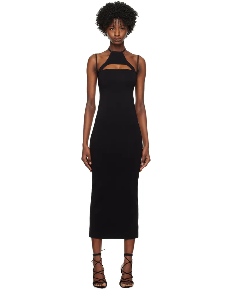 GAUGE81 Black Valrya Midi Dress 100black