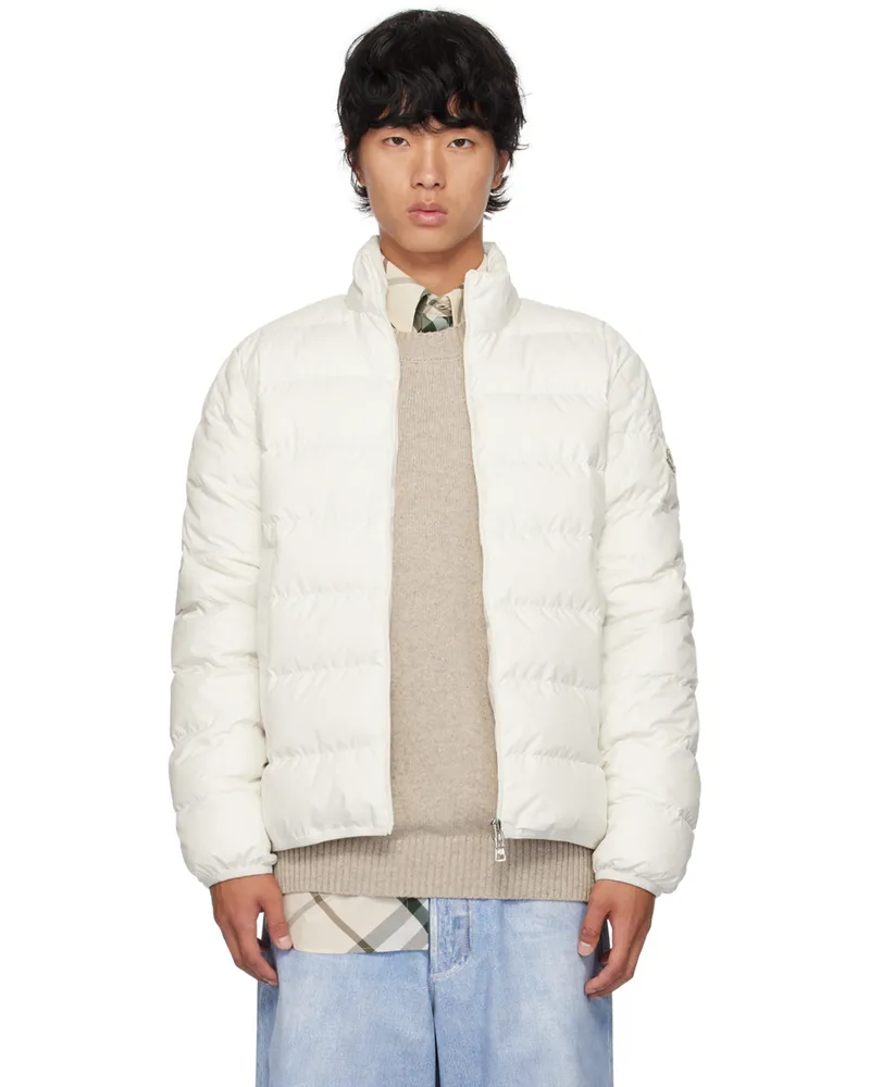 Moncler White Baudinet Down Jacket 034