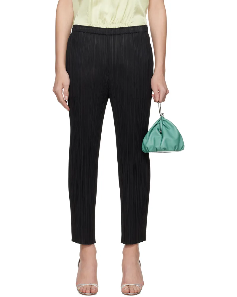 Issey Miyake Black Monthly Colors April Trousers 15