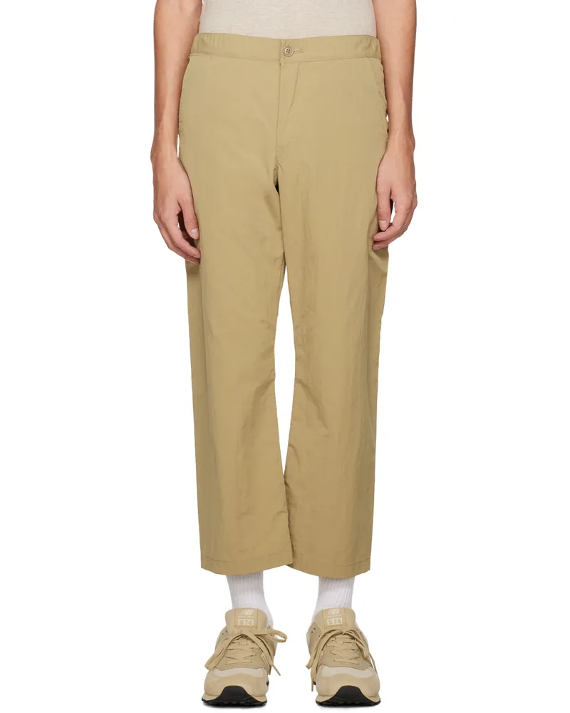 Remi Relief Beige Drawstring Trousers Beige