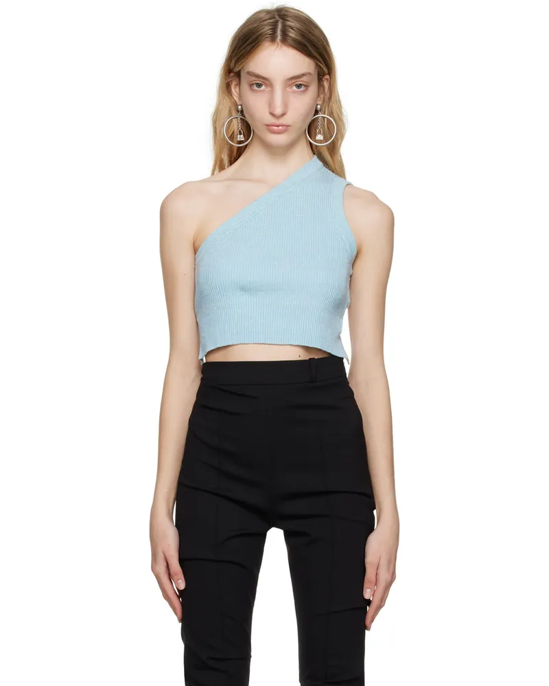 Jacquemus Blue Le Raphia 'La Maille Ascu' Tank Top 325